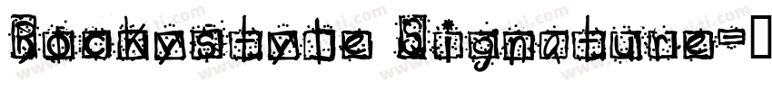 Rockystyle Signature字体转换